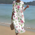 Angelina Collection | Women's Floral Dress with Flattering Fit | Elegant Summer Style for Effortless Charm 0
