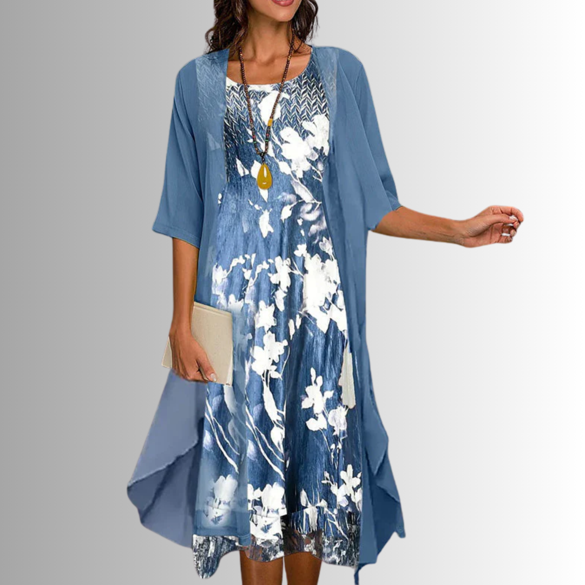 Judith™ | Women's Set 2-Piece with Lightweight Blouse & Flowy Dress | Effortless Style for Any Occasion 1