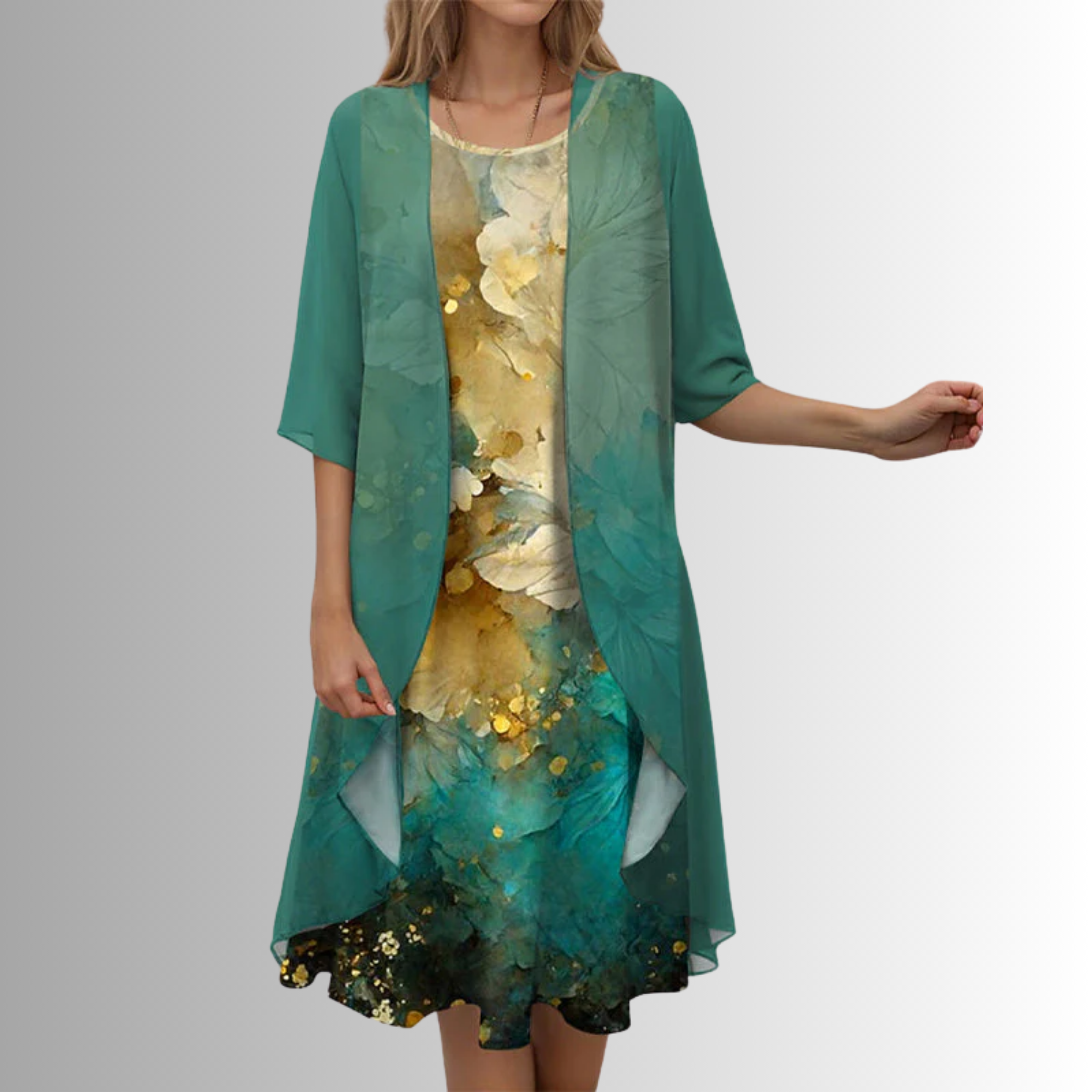 Judith™ | Women's Set 2-Piece with Lightweight Blouse & Flowy Dress | Effortless Style for Any Occasion 5