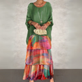 Kali Collection | Women's Elegant Long Flowing Dress with Flattering Fit | Versatile Wedding Guest & Summer Style 0
