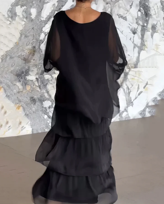 Kali Collection | Women's Elegant Long Flowing Dress with Flattering Fit | Versatile Wedding Guest & Summer Style 6