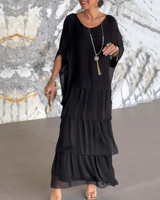 Kali Collection | Women's Elegant Long Flowing Dress with Flattering Fit | Versatile Wedding Guest & Summer Style 7
